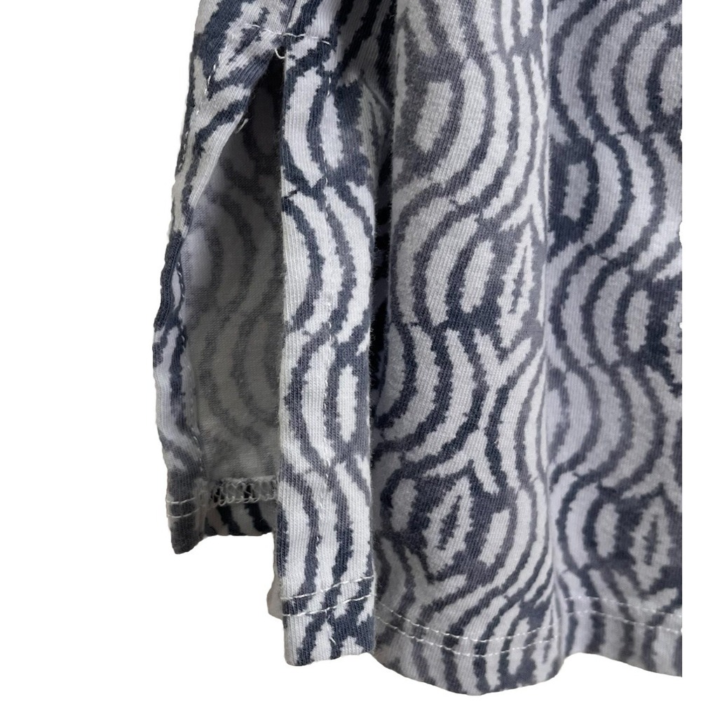 Alfred Dunner Womens Knit Top M Floral‎ Embroidered Beaded 3/4 Sleeve Split Neck - Picture 8 of 9